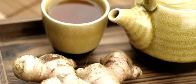 Черный чай с имбирем