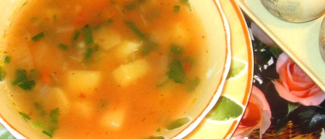 Постный суп харчо