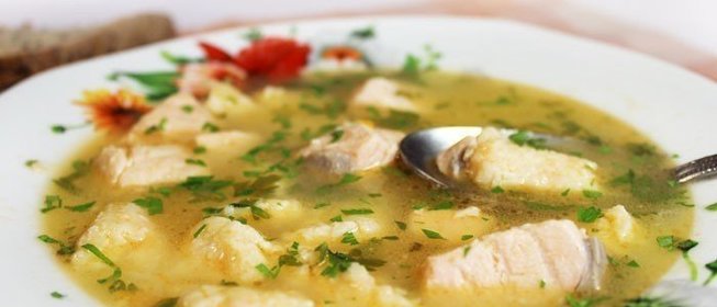 Рыбный суп из кижуча