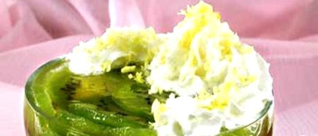 Винное желе с киви