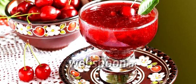 Желе из черешни на зиму