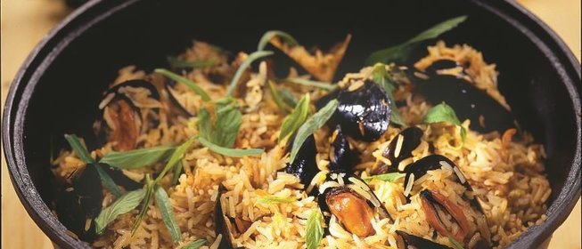 Плов с мидиями