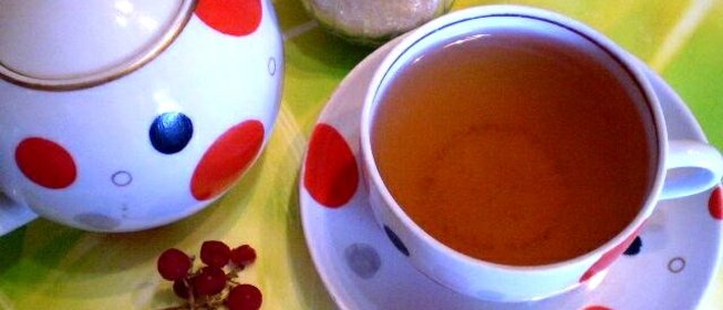 Зеленый чай с калиной