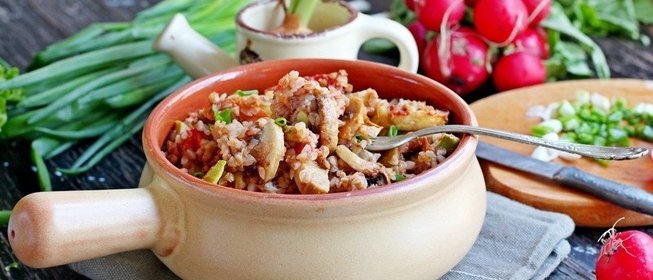 Гречка с овощами