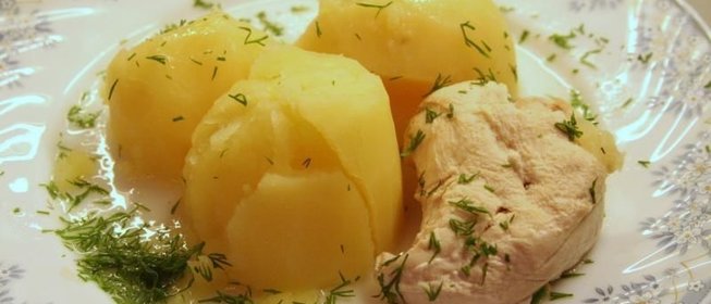 Картофель с курицей по-голландски