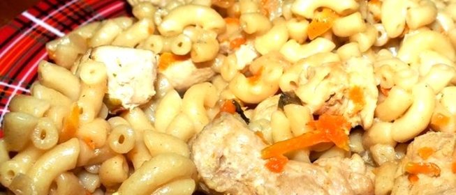 Плов из макарон