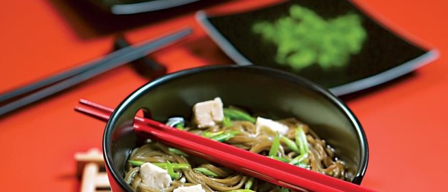 Гречневая лапша с тофу