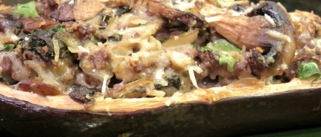 Говядина с баклажанами в духовке