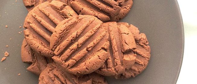 Шоколадно-каштановое печенье