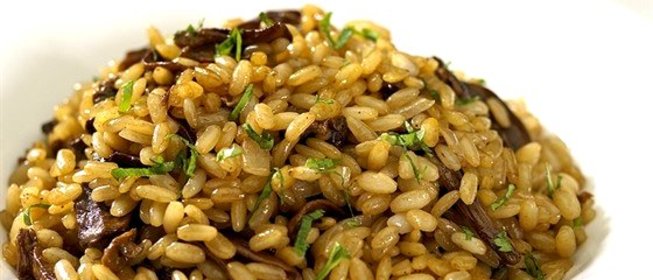 Плов с опятами