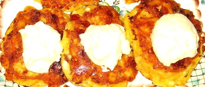 Сырные оладьи