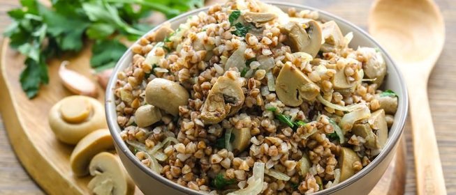 Гречневая каша с грибами