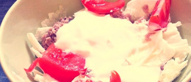 Салат из тунца в собственном соку