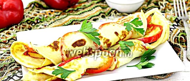 Блины с болгарским перцем