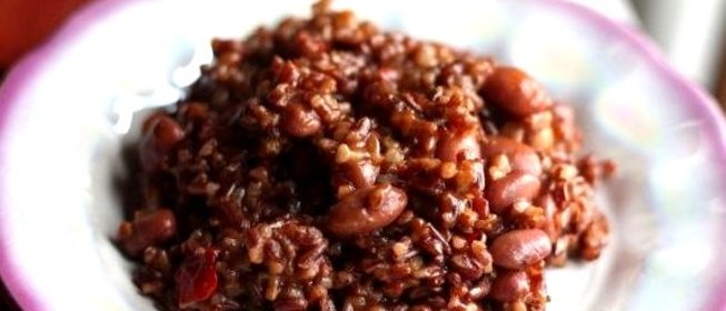 Плов из красного риса