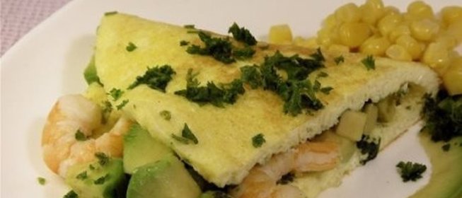 Омлет с морепродуктами