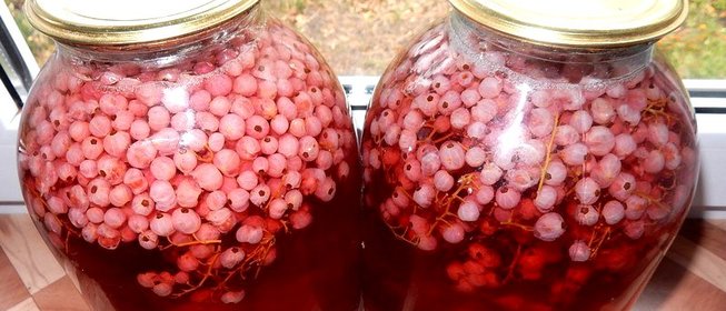 Компот из белой и красной смородины на зиму