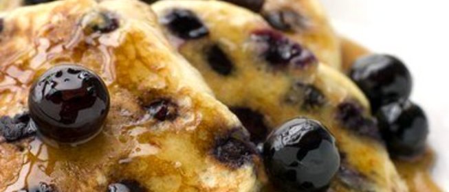 Американские блины с голубикой