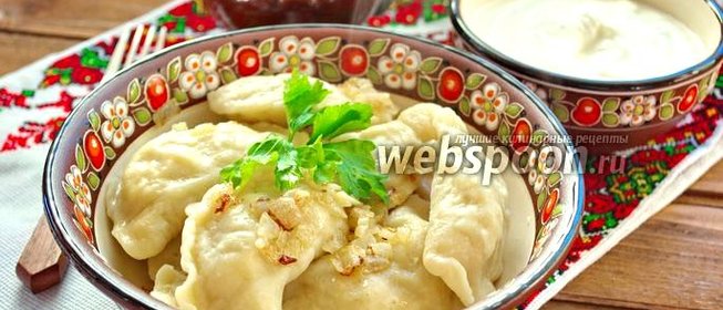 Украинские вареники с капустой и яйцом