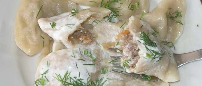 Вареники с капустой и мясом