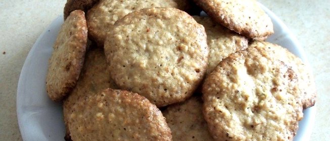 Овсяное печенье с орехами