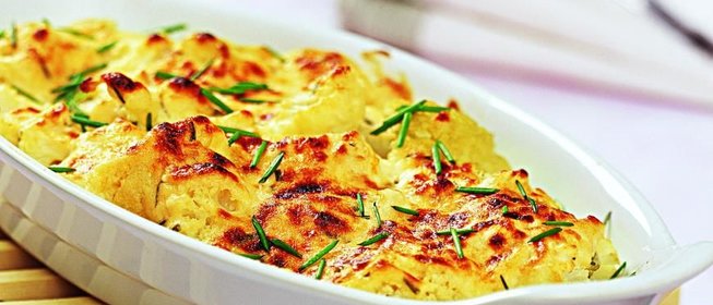 Цветная капуста, запеченная с сыром
