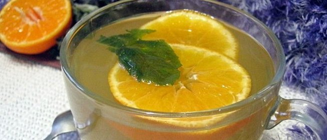 Пряный мятно-мандариновый чай