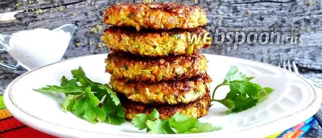 Оладьи из кабачков с морковью