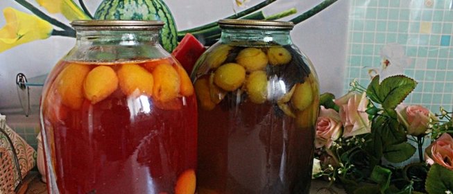 Сливовый компот с базиликом на зиму