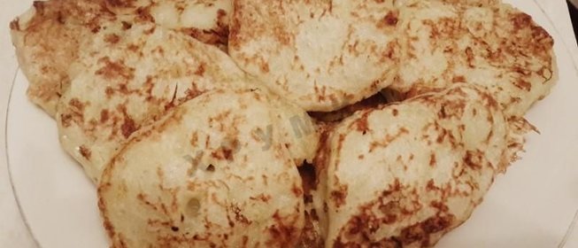 Постные оладьи из картофеля и кабачков
