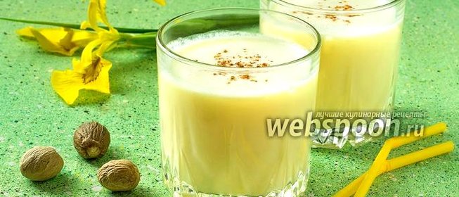 Молочно-апельсиновый коктейль с мускатным орехом