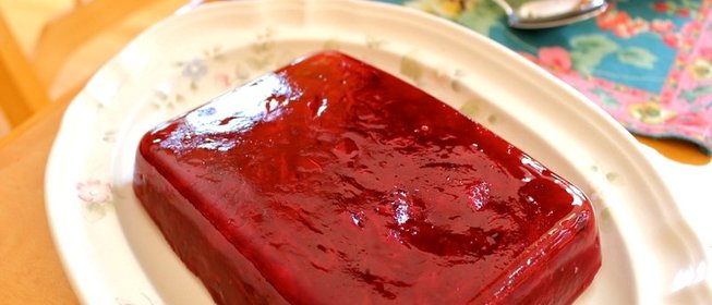 Клюквенно-апельсиновое желе