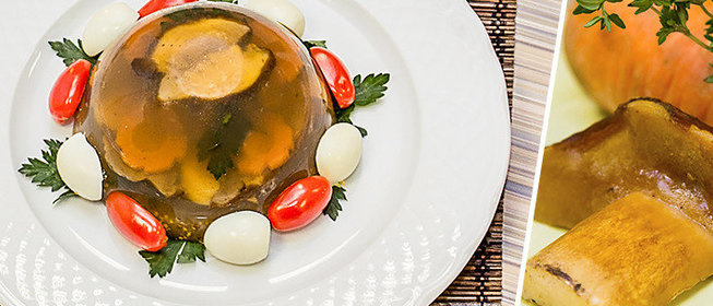 Заливное из грибов