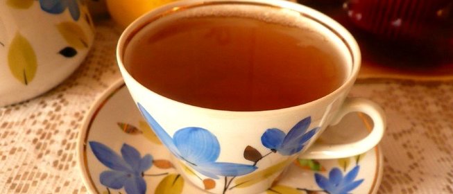 Чай с сушеными яблоками