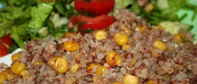 Гречка с кукурузой