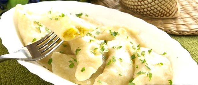 Вареники с баклажанами и картофелем