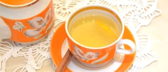 Зеленый чай с апельсином