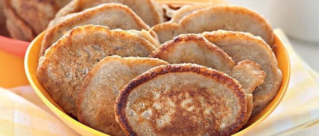 Овсяные оладьи с бананом