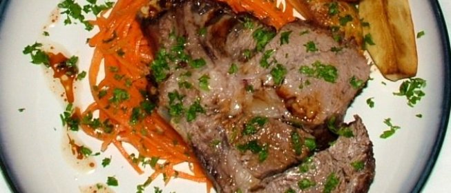 Мраморная говядина в духовке