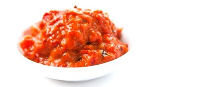 Дип из жареных перцев с имбирем