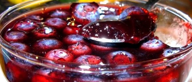 Желе из голубики