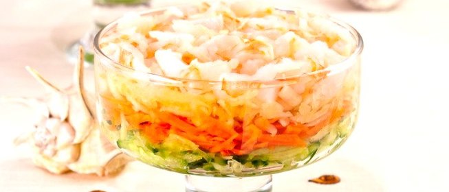 Салат-коктейль с креветками