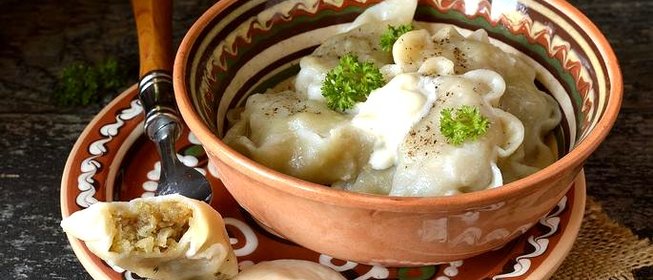 Вареники с жареной картошкой