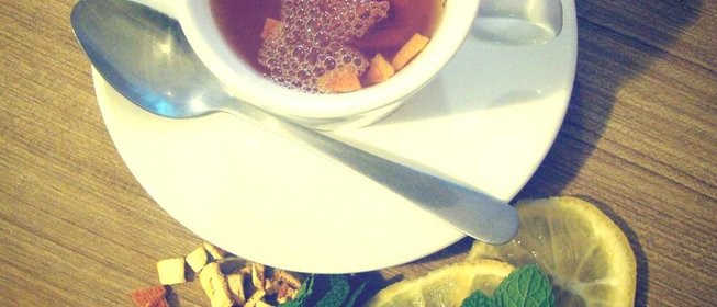 Ароматный чай с мятой и апельсиновыми корочками