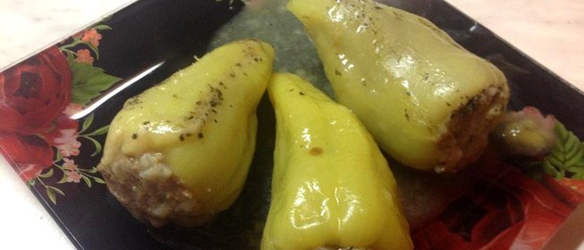 Фаршированный перец с индейкой