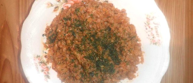 Гречневая каша с шампиньонами