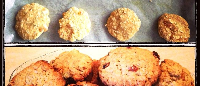 Овсяное печенье с изюмом и корицей