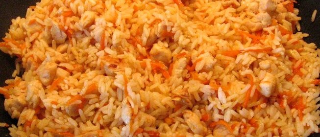 Минималистический плов с курицей