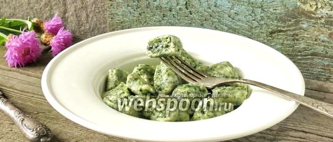 Ленивые вареники с крапивой Хаки