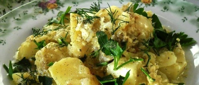 Картошка с кефиром